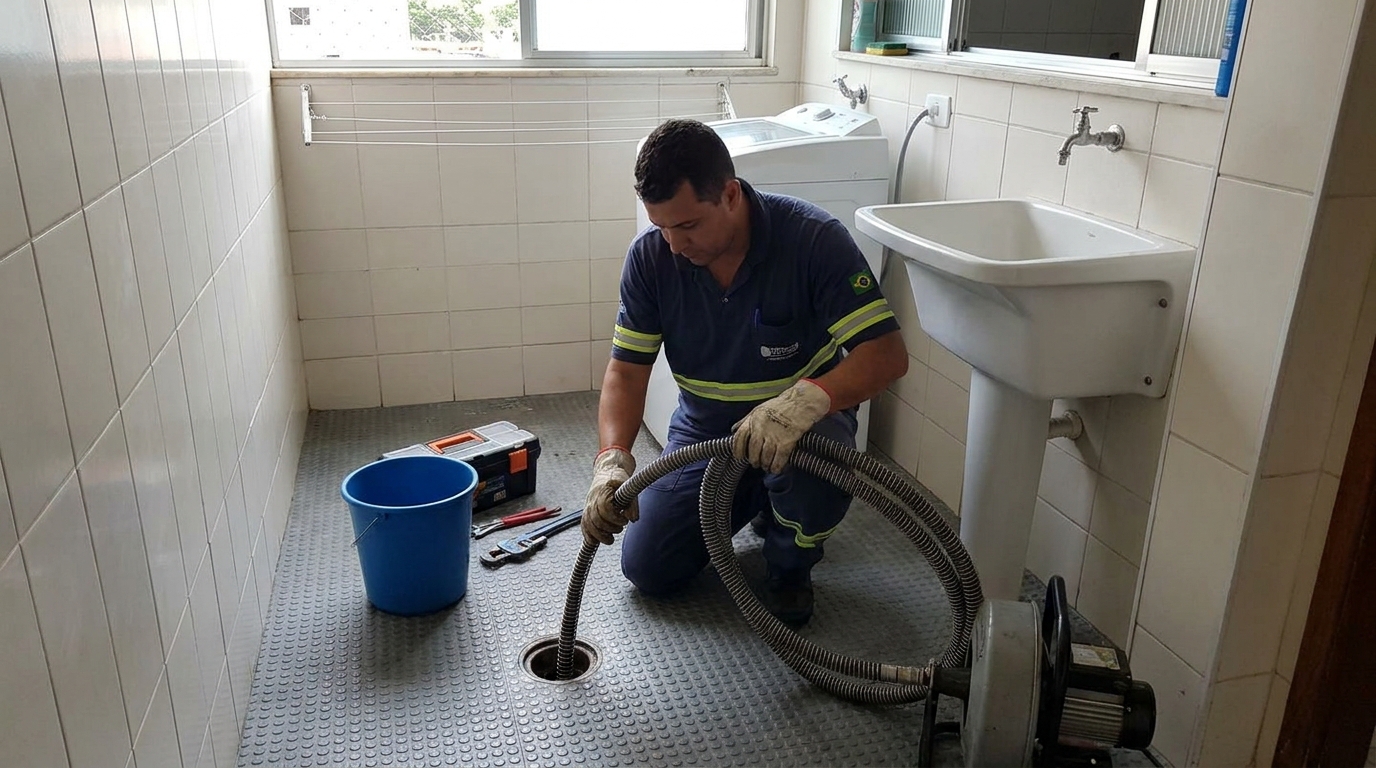 Desobstrução na Cozinha em Porto Seguro‑BA